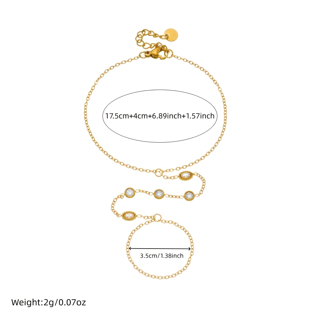Women's Exquisite Chain Bracelet, 304 Stainless Steel